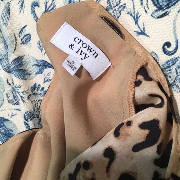 Crown & Ivy cheetah print dress. NWT - Picture 2 of 3
